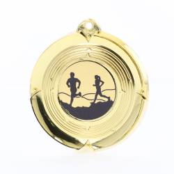 Deluxe Cross Country Medal 50mm Gold