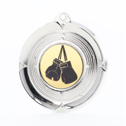 Deluxe Boxing Medal 50mm Silver