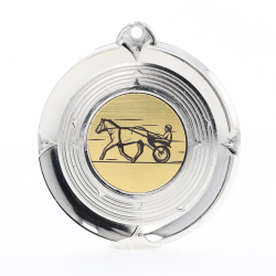 Deluxe Trotting Medal 50mm Silver