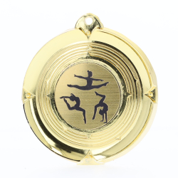Deluxe Gymnastics Female Medal 50mm Gold