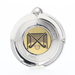 Deluxe Hockey Medal 50mm Silver