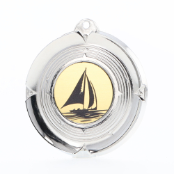 Deluxe Sailing Medal 50mm Silver