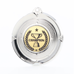 Deluxe Champion Medal 50mm Silver