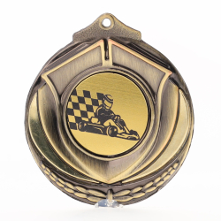 Two Tone Gold Medal 50mm - Go Kart