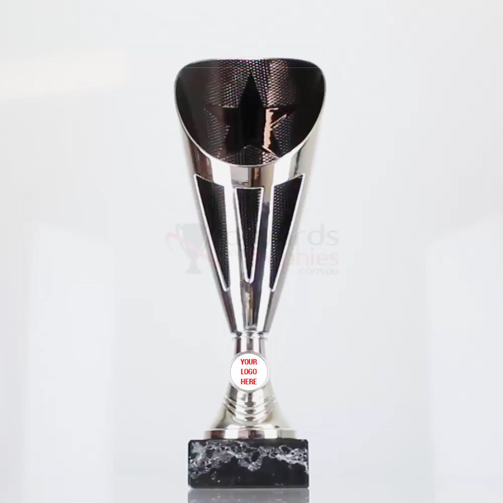 Dianna Cup Silver/Black 290mm Budget Cups - AwardsAndTrophies.co.nz