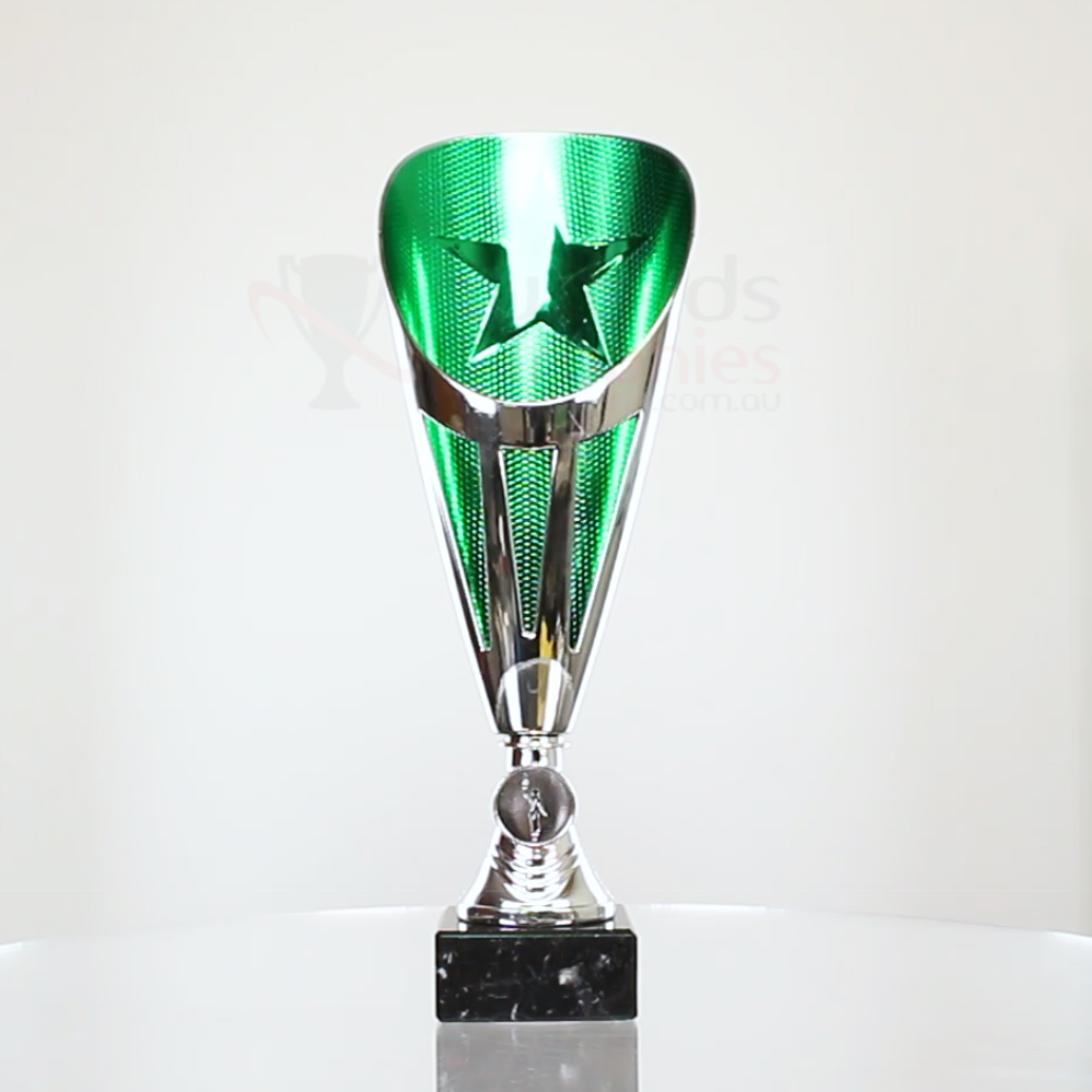 Dianna Cup Silver/Green 340mm