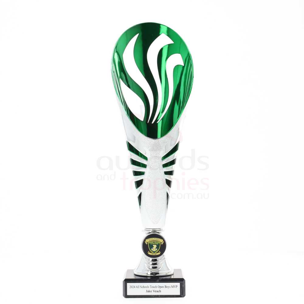 Equinox Cup Silver/Green 300mm