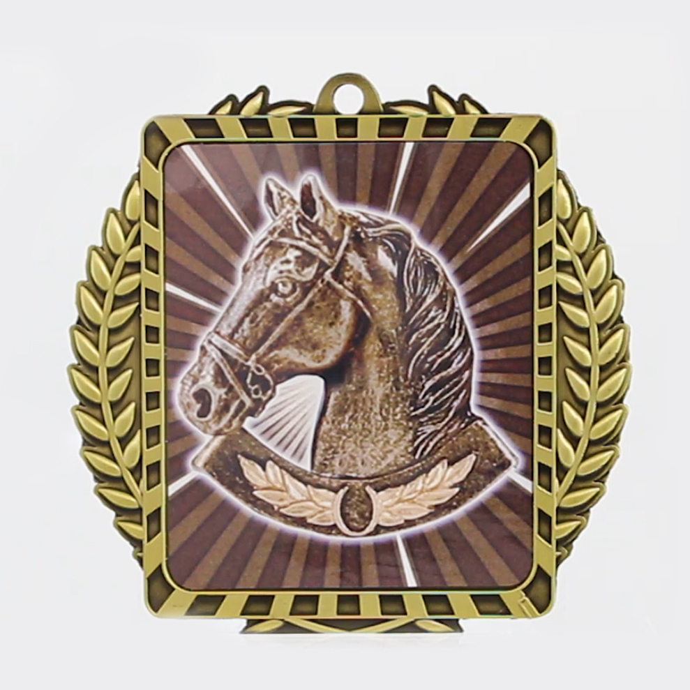 Lynx Wreath Horse Gold