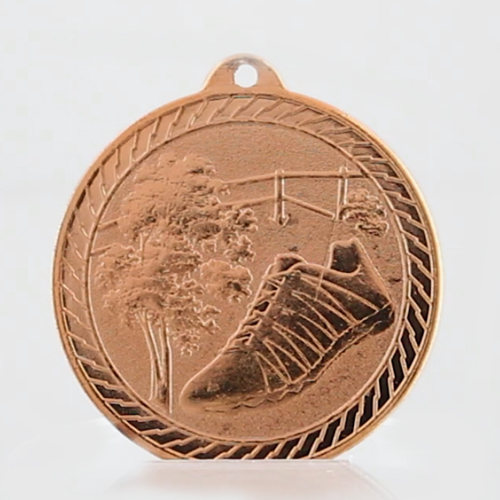 Chevron Cross Country Medal 50mm - Bronze