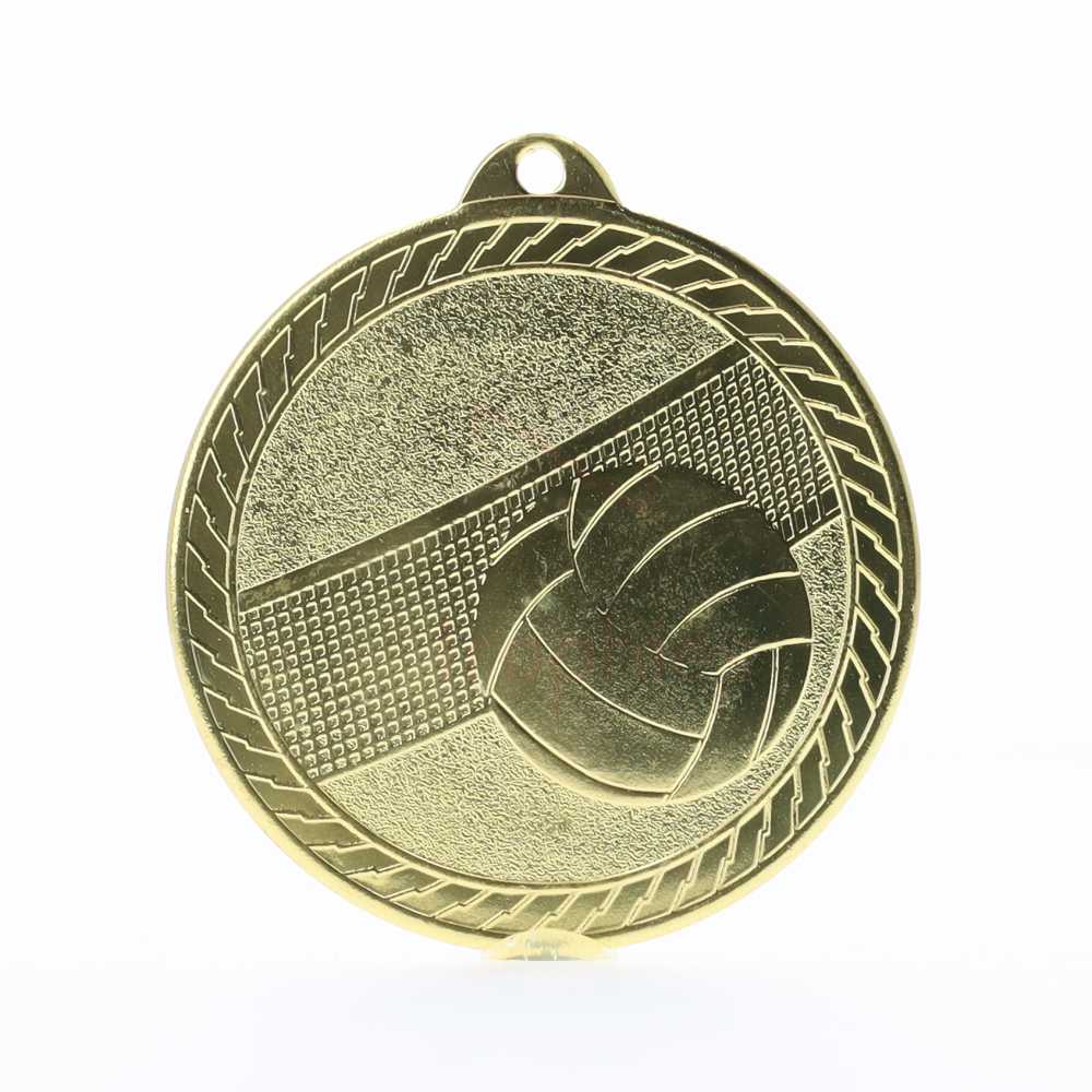 Chevron Volleyball Medal 50mm - Gold