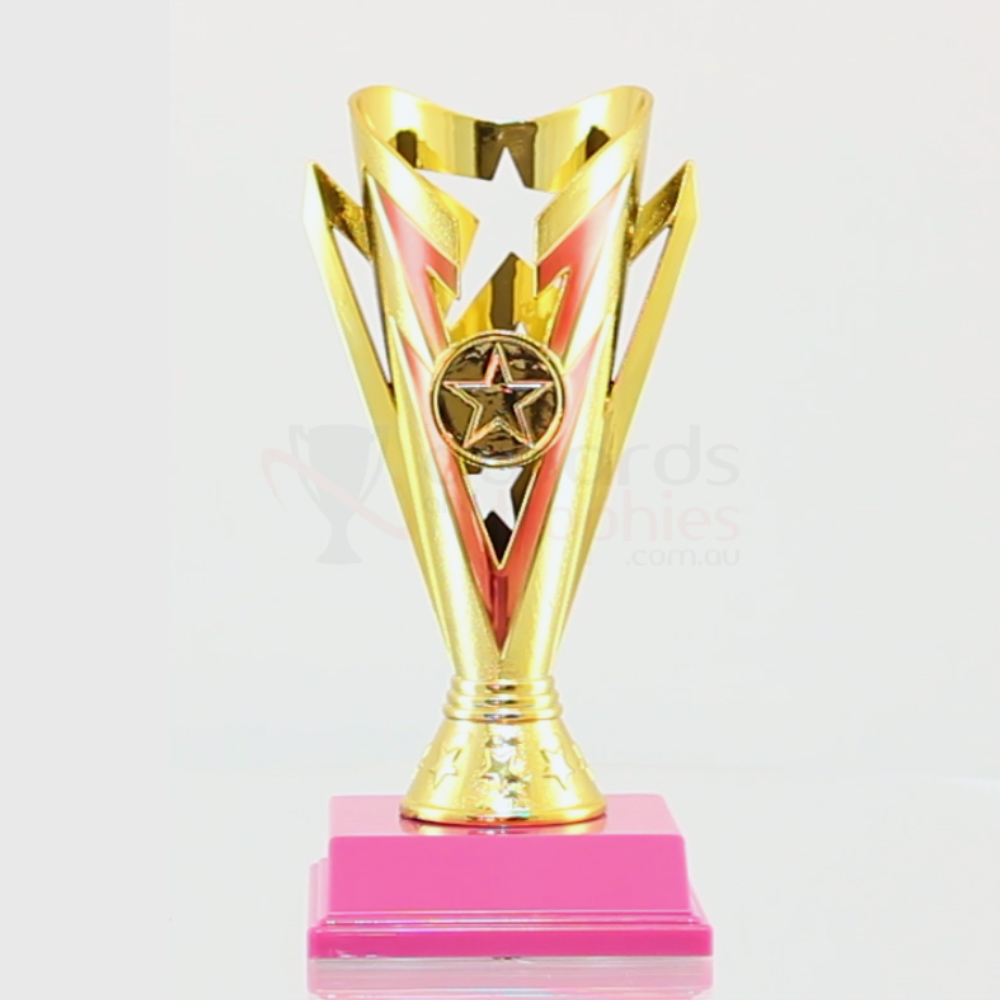 Star Flash Cup Gold/Pink 180mm