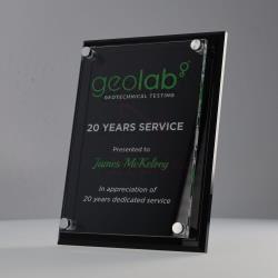 Acrylic Floating Plaque 200mm