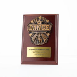 Cosmos Dance Walnut Plaque 150mm