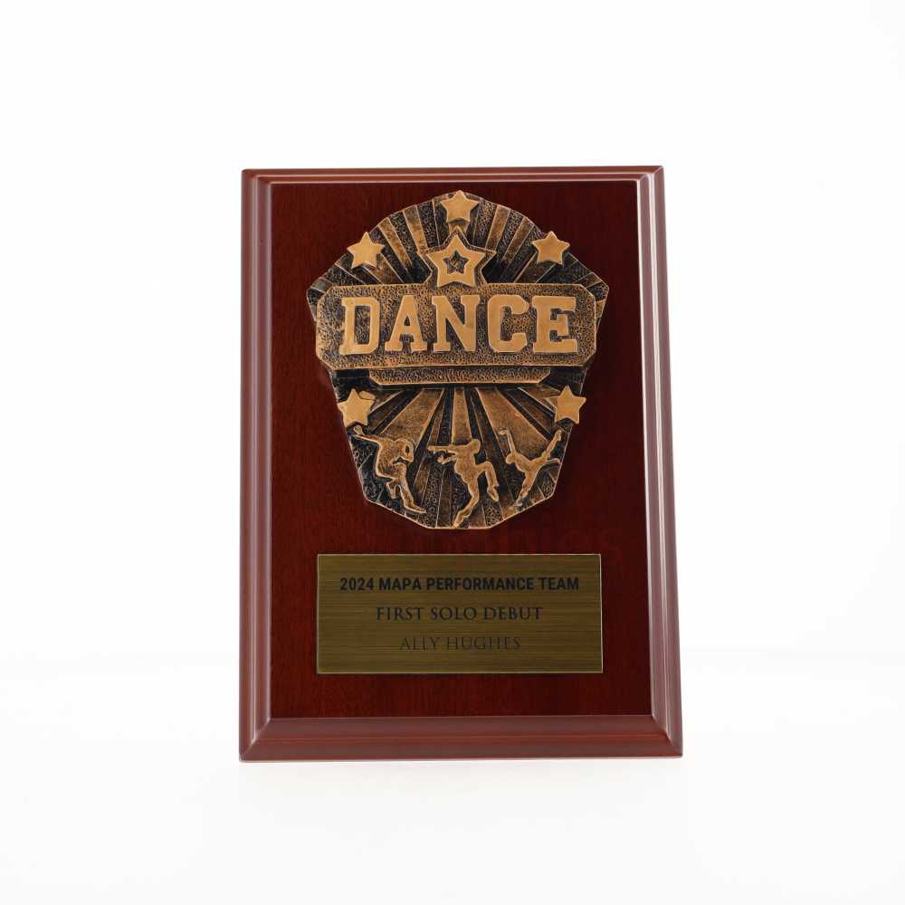 Cosmos Dance Walnut Plaque 150mm