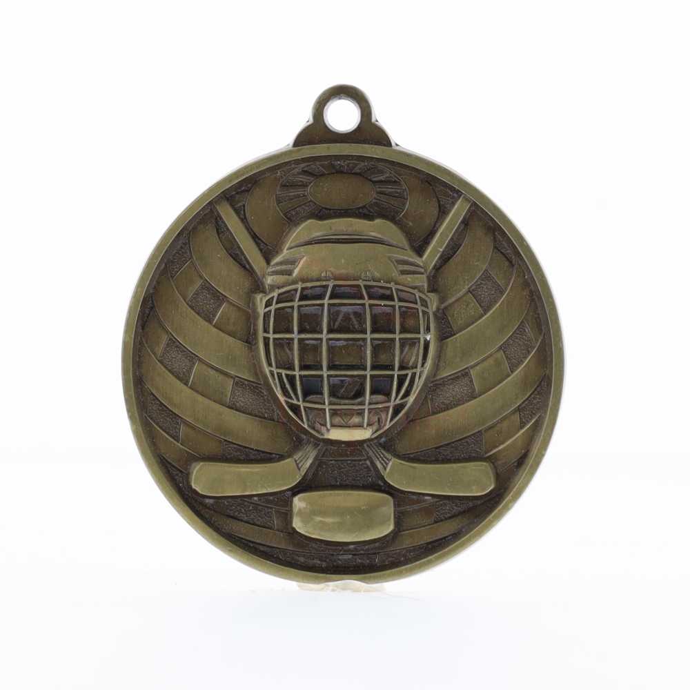 Global Ice Hockey Medal 50mm Gold 