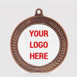 Heavyweight Wreath Personalised Medal 70mm Bronze 