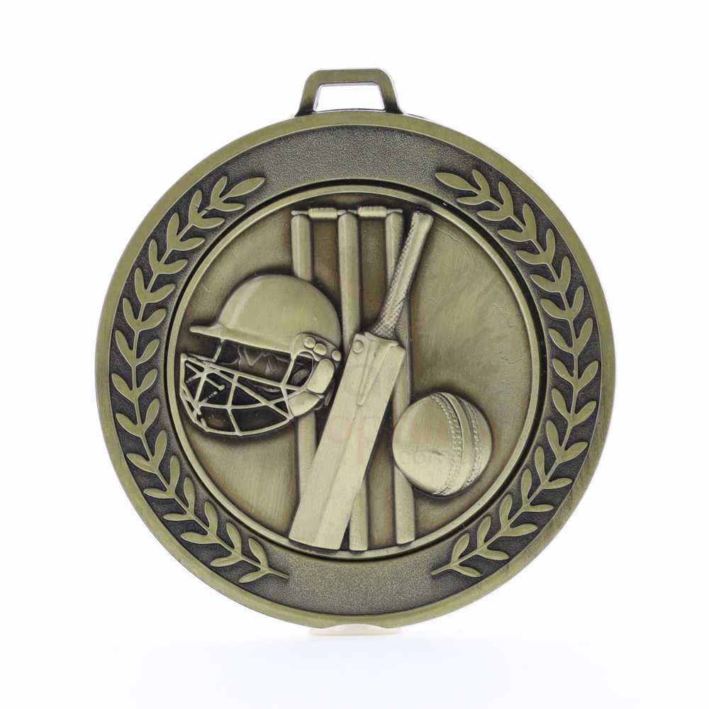 Heavyweight Cricket Medal 70mm Gold