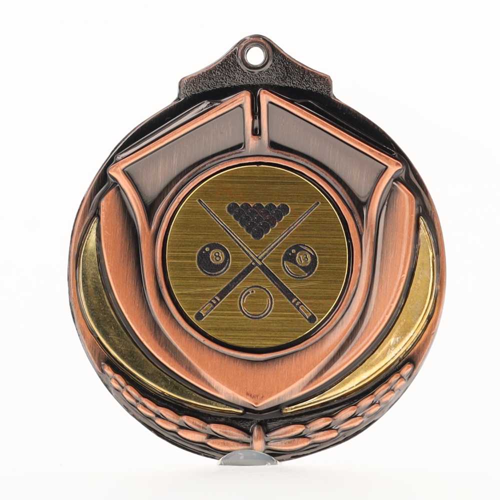 Two Tone Snooker Medal 50mm Bronze