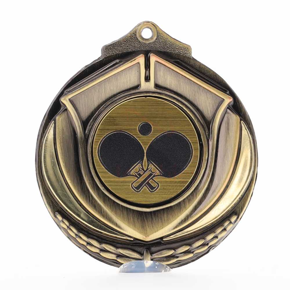 Two Tone Table Tennis Medal 50mm Gold