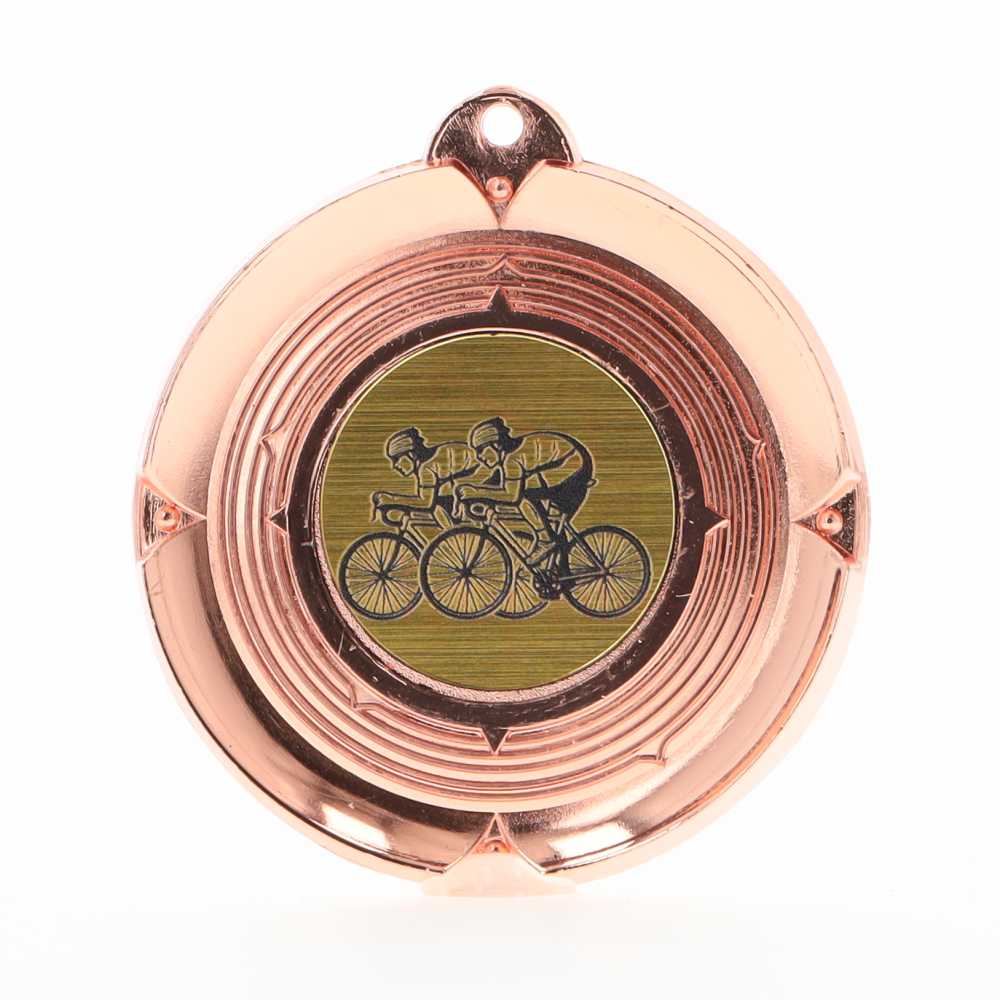 Deluxe Road Cycling Medal 50mm Bronze