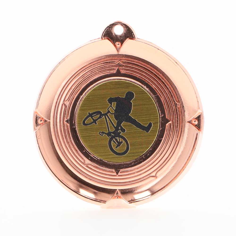 Deluxe BMX Medal 50mm Bronze