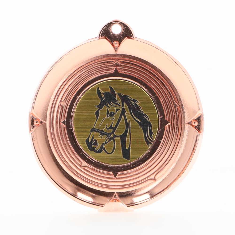 Deluxe Equestrian Medal 50mm Bronze