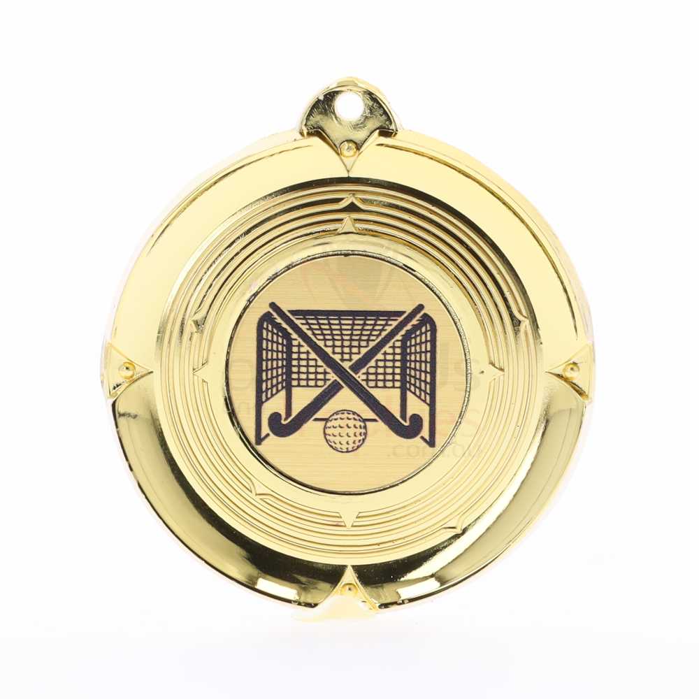 Deluxe Hockey Medal 50mm Gold