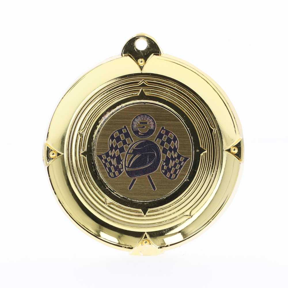 Deluxe Motorsport Medal 50mm Gold