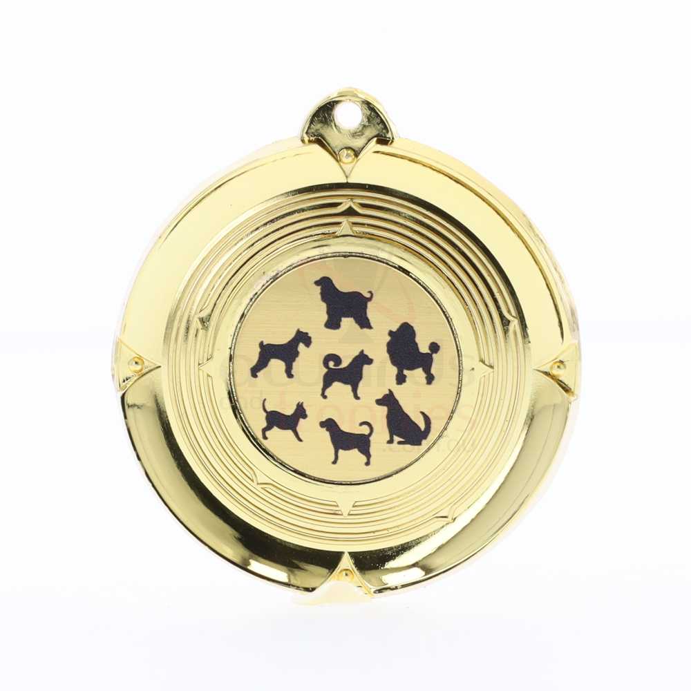 Deluxe Dogs Medal 50mm Gold