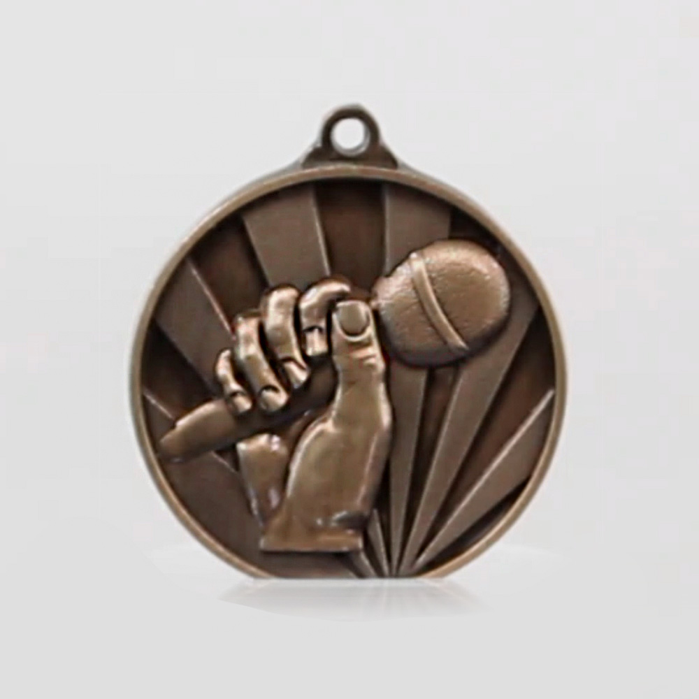 Sunrise Microphone Medal 50mm Bronze