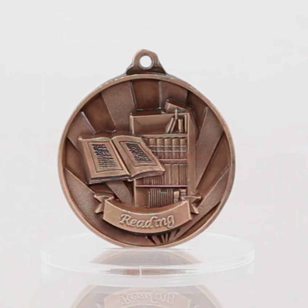 Sunrise Reading Medal 50mm Bronze