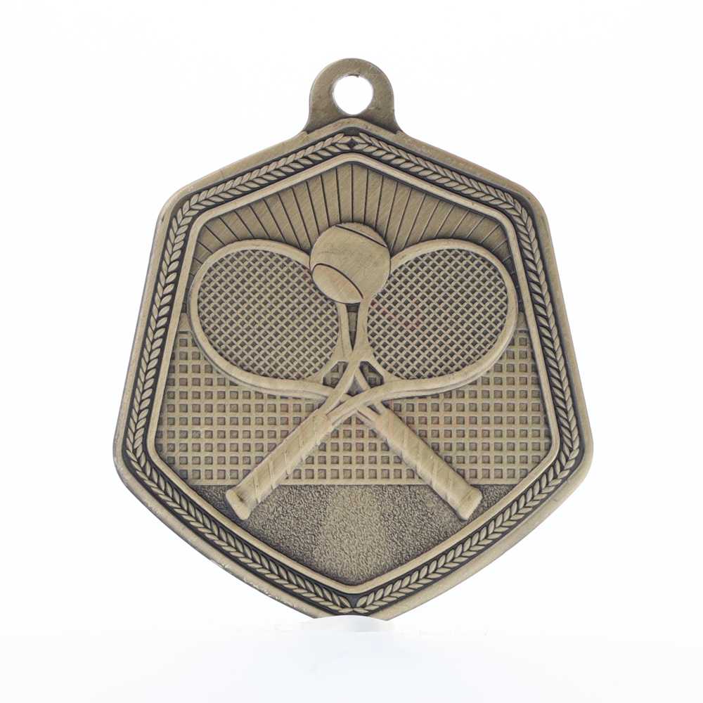 Tennis Falcon Medal Gold 65mm