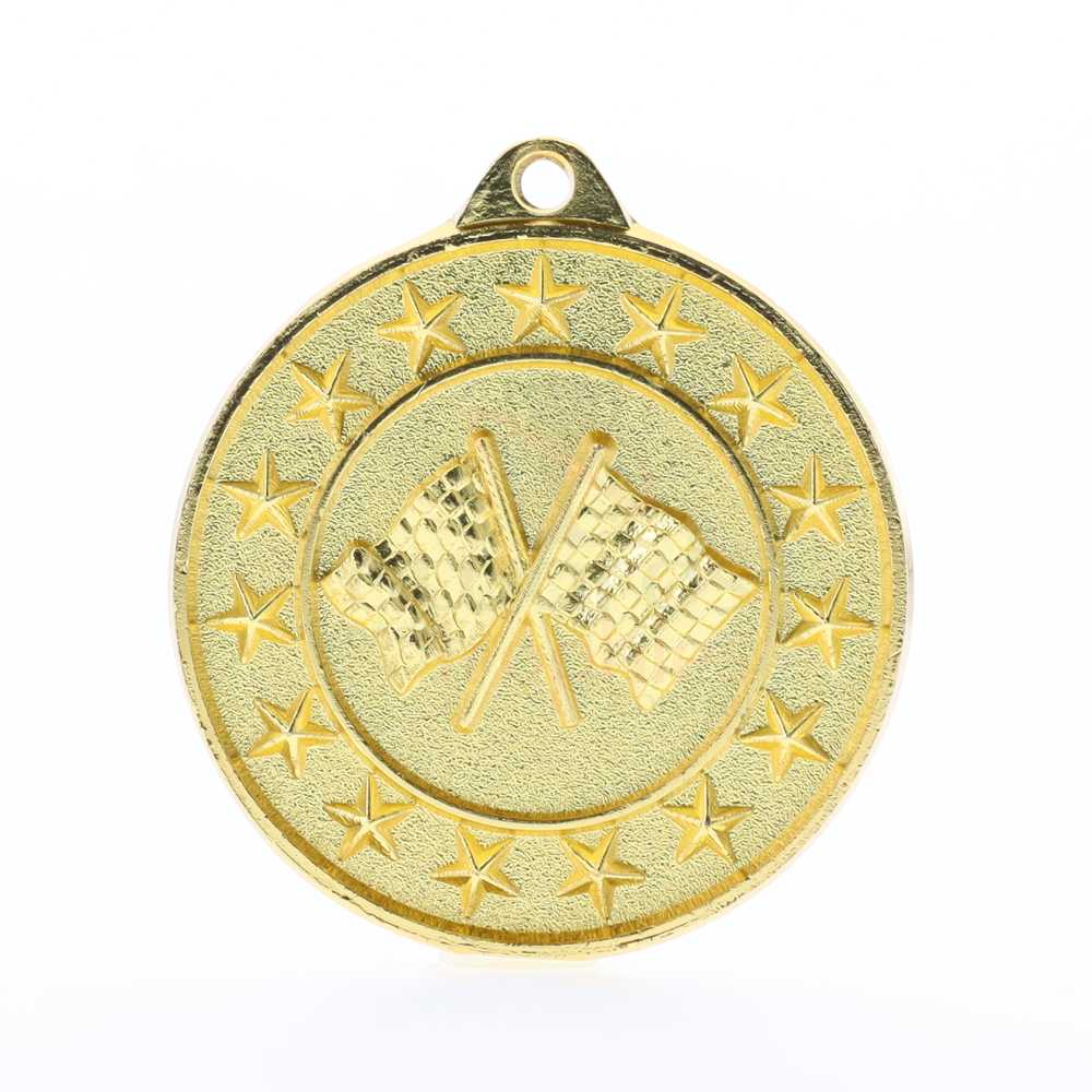 Motorsport Starry Medal Gold 50mm