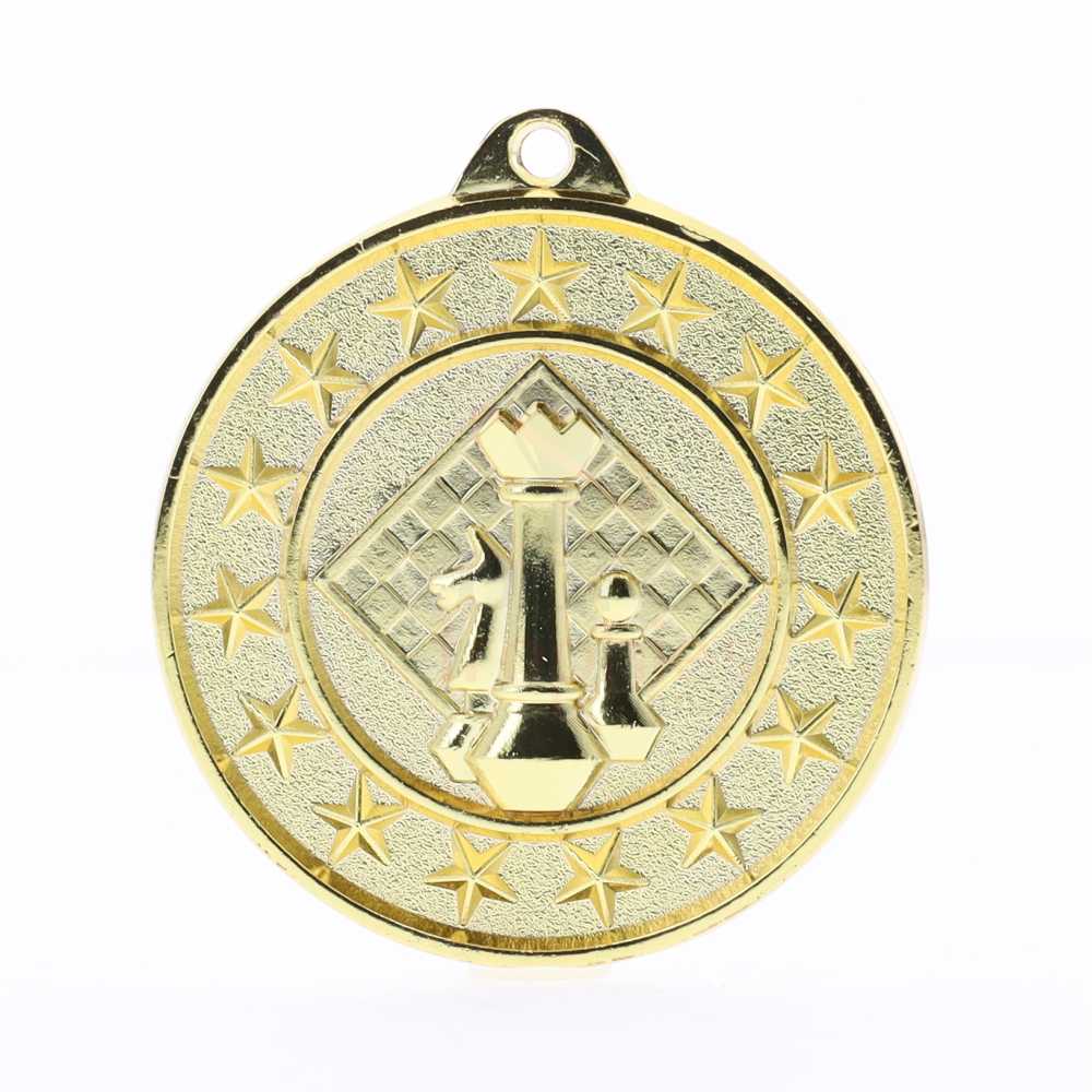 Chess Starry Medal Gold 50mm