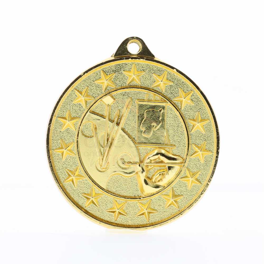 Art Starry Medal Gold 50mm