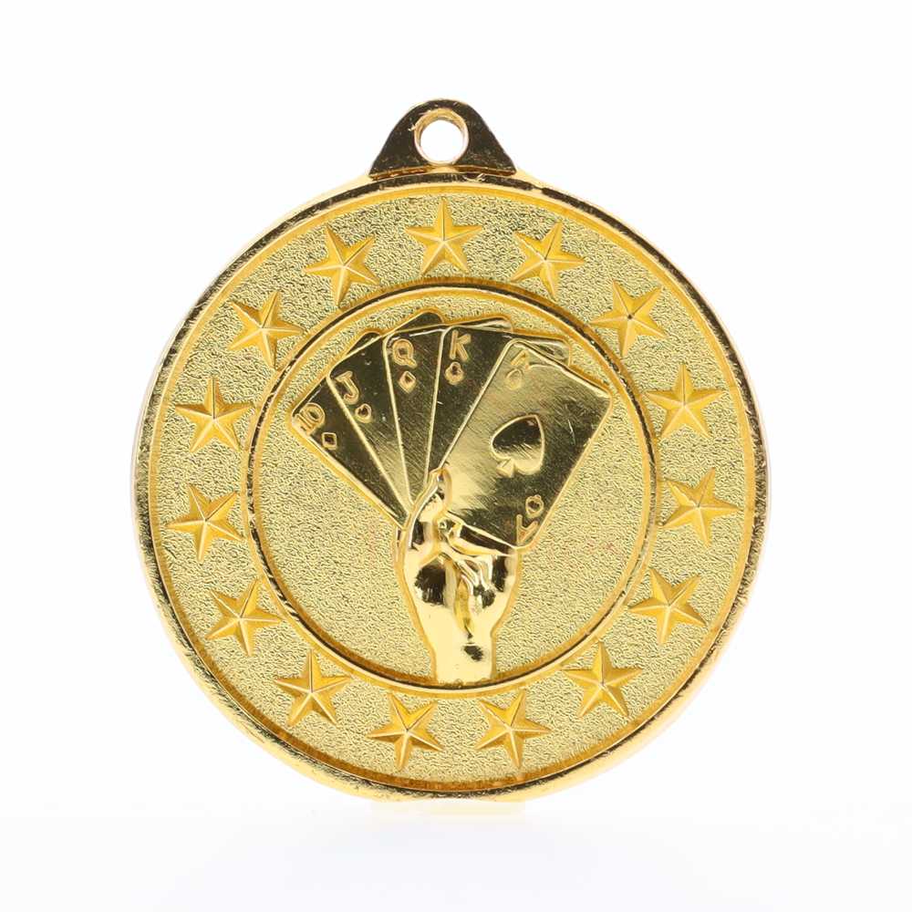 Poker Starry Medal Gold 50mm