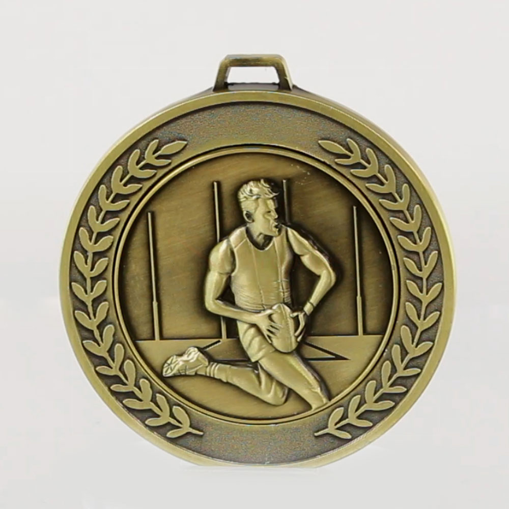 Heavyweight AFL Male Medal 70mm Gold