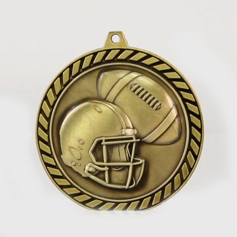 Venture Gridiron Medal Gold 60mm