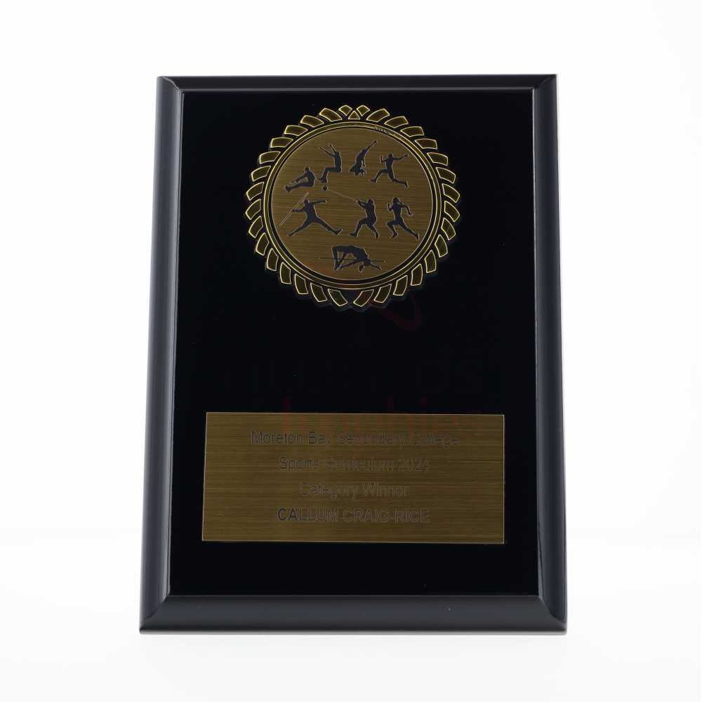 Black Plaque 175mm - Athletics