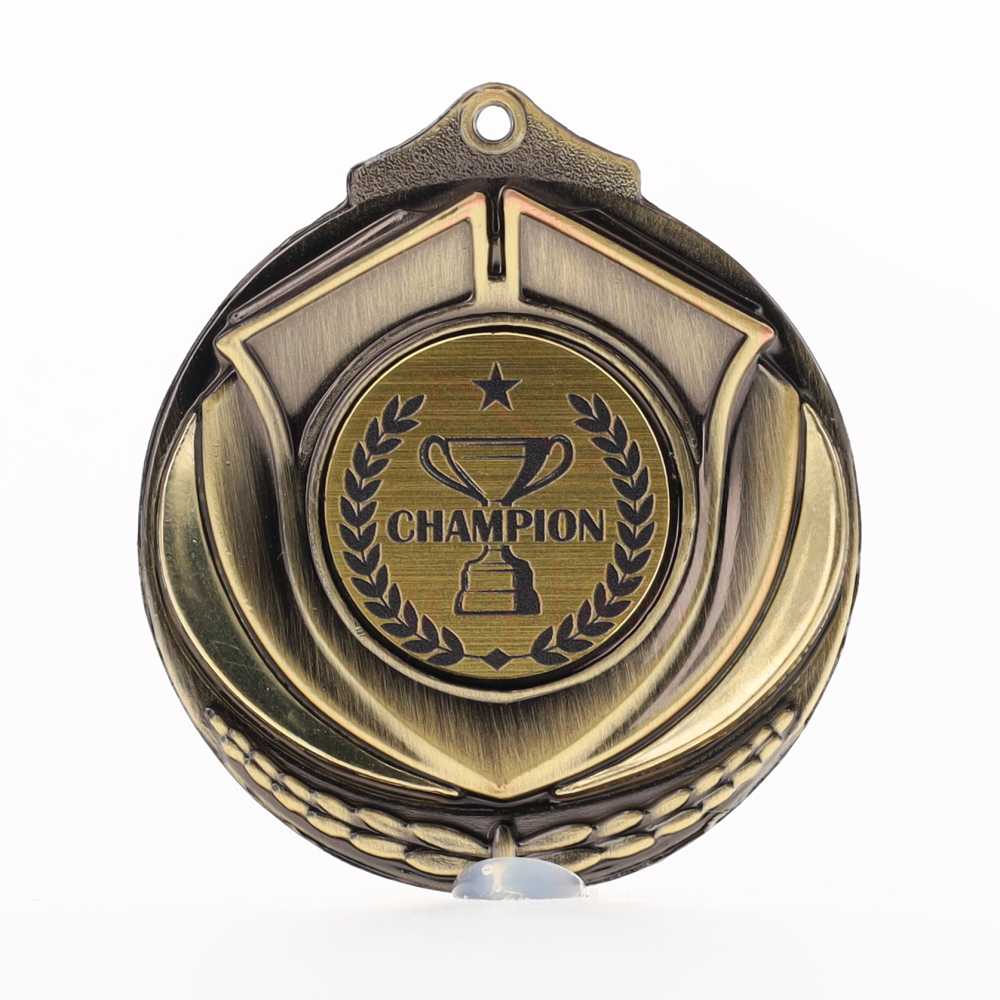 Two Tone Gold Medal 50mm - Champion