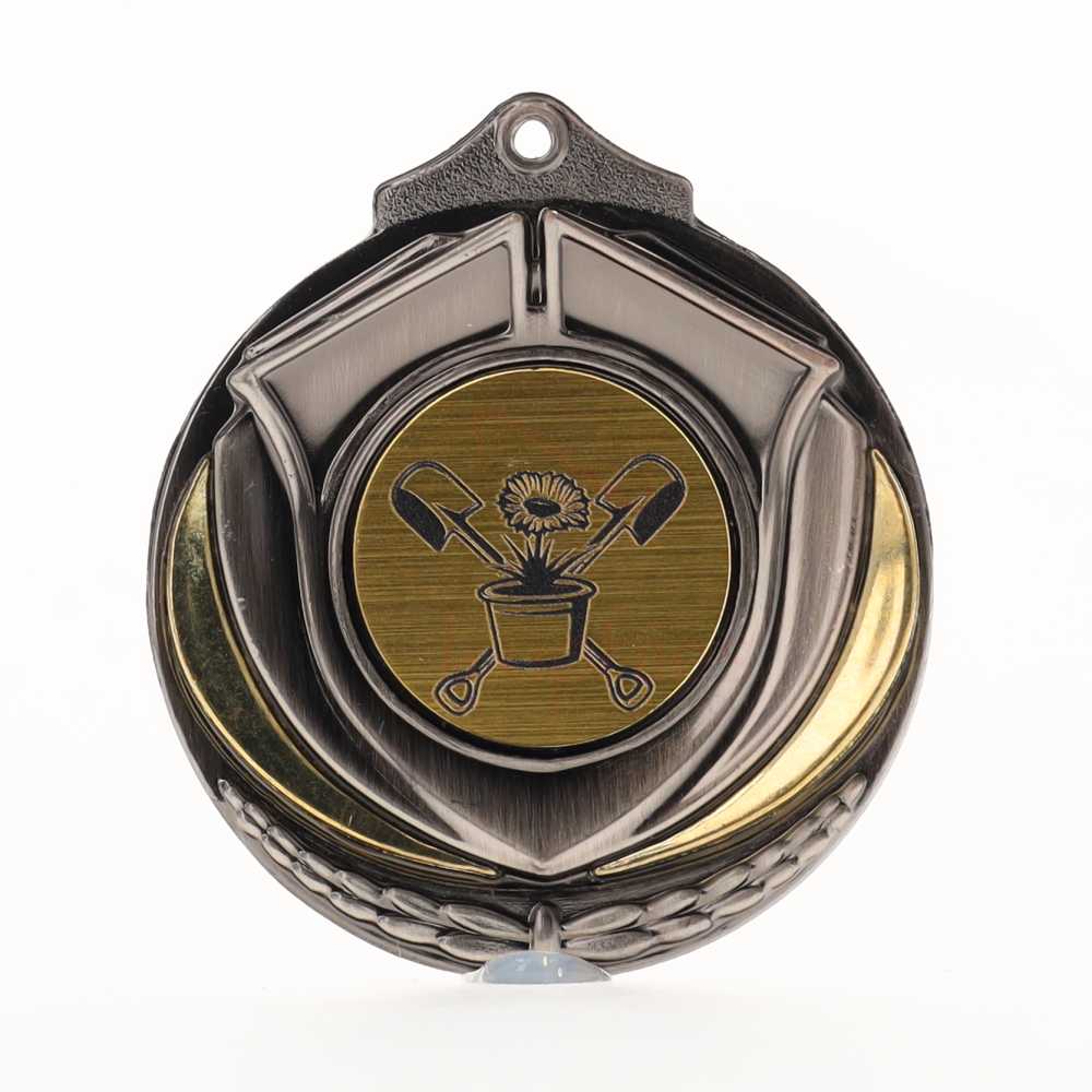 Two Tone Silver Medal 50mm - Gardening