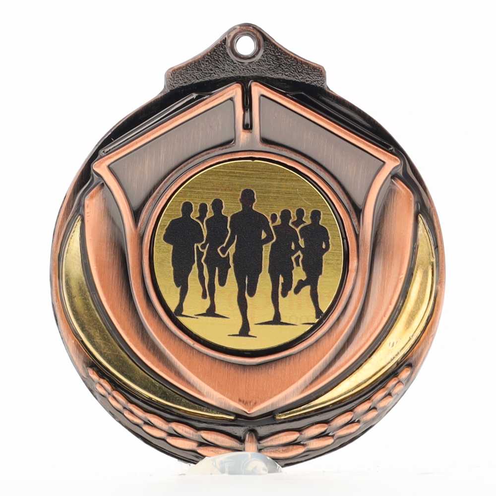 Two Tone Bronze Medal 50mm - Marathon