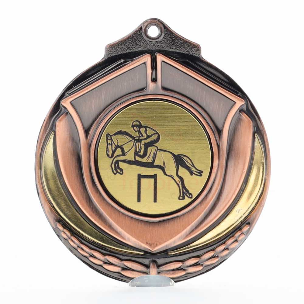 Two Tone Bronze Medal 50mm - Show Jumping