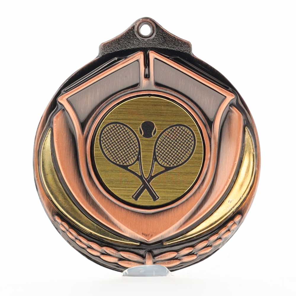 Two Tone Bronze Medal 50mm - Tennis