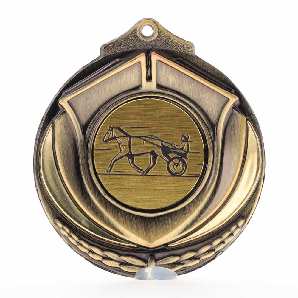 Two Tone Gold Medal 50mm - Trotting