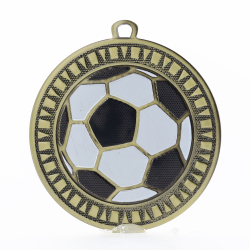 Spark Football Medal 55mm - Antique Gold