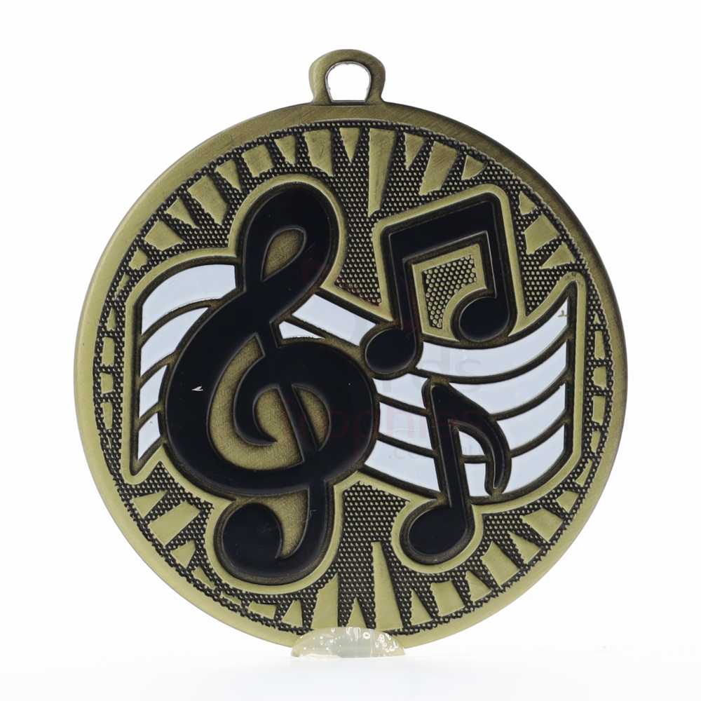 Spark Music Medal 55mm - Antique Gold