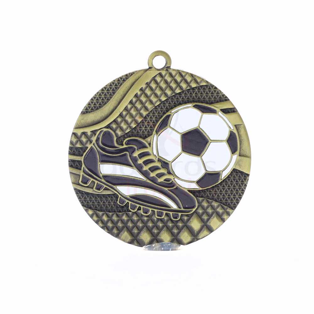 Mosaic Medal 50mm Gold - Football