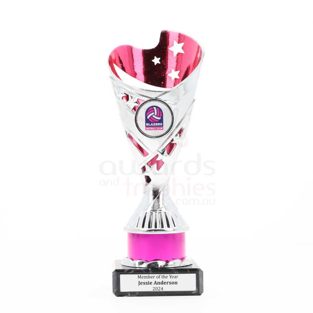 Arcade Cup 200mm - Silver/Pink