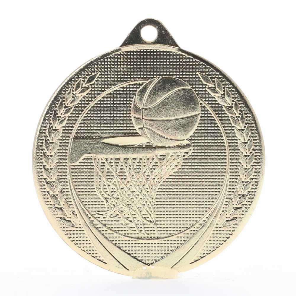 Garland Basketball Medal 50mm - Gold